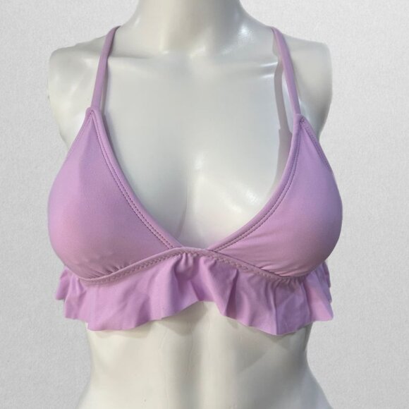 Xhilaration Other - Xhilaration Lavender Ruffled Bikini Swim Top (M)